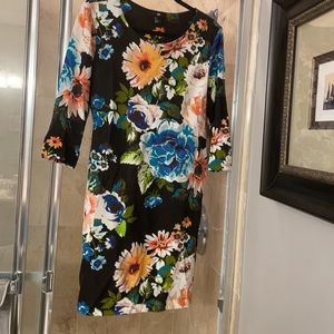 Black floral dress